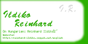 ildiko reinhard business card